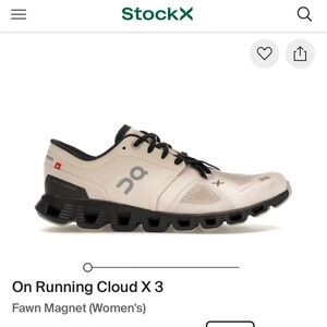 On Running Cloud X 3 Women's Sneakers in Fawn Magnet